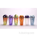 Diamond 16oz Fashion Double Strays Plastic Cup